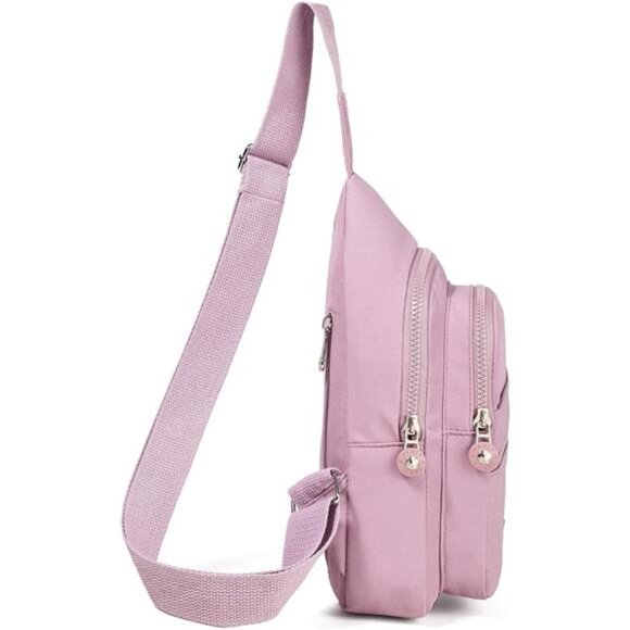 Small Sling Bag Sling Backpack Crossbody Bags for Women C Lilac - Picture 3 of 7